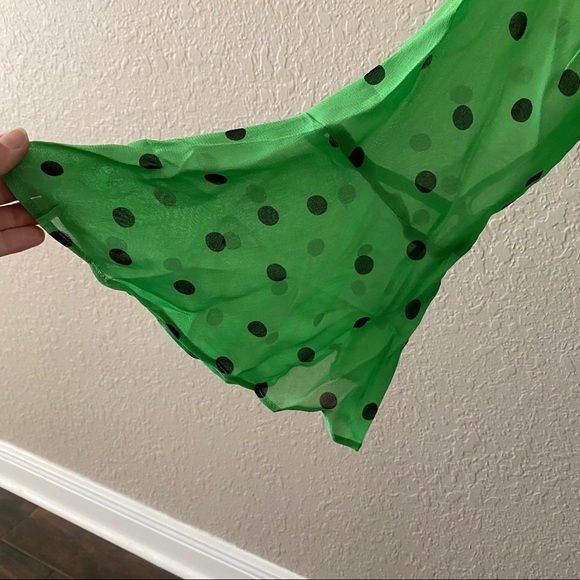 Ganni printed georgette wrap top - Picture 6 of 16